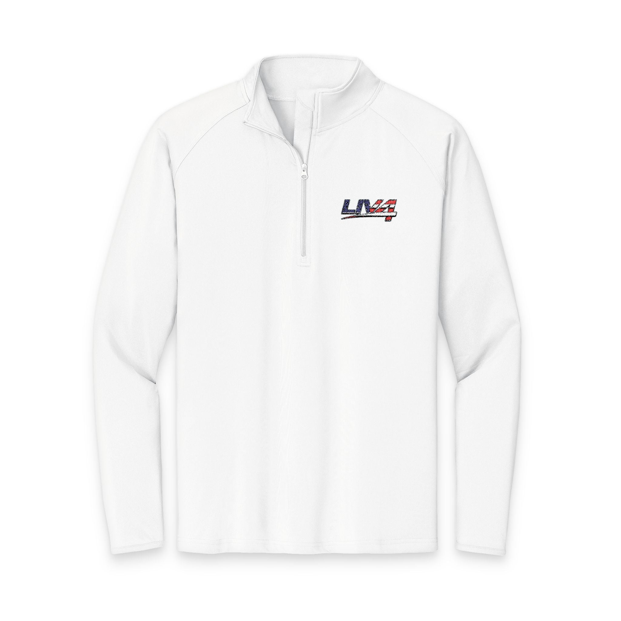 LIV 4 Embroidered Patriotic Men's Performance Lightweight Quarter-Zip | UPF 50
