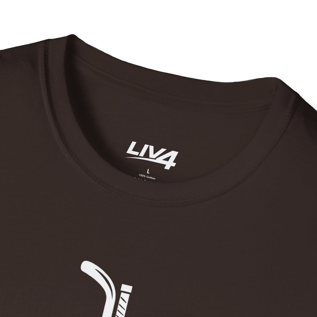 LIV 4 Hockey Cross Unisex Lightweight T-Shirt | White Letter