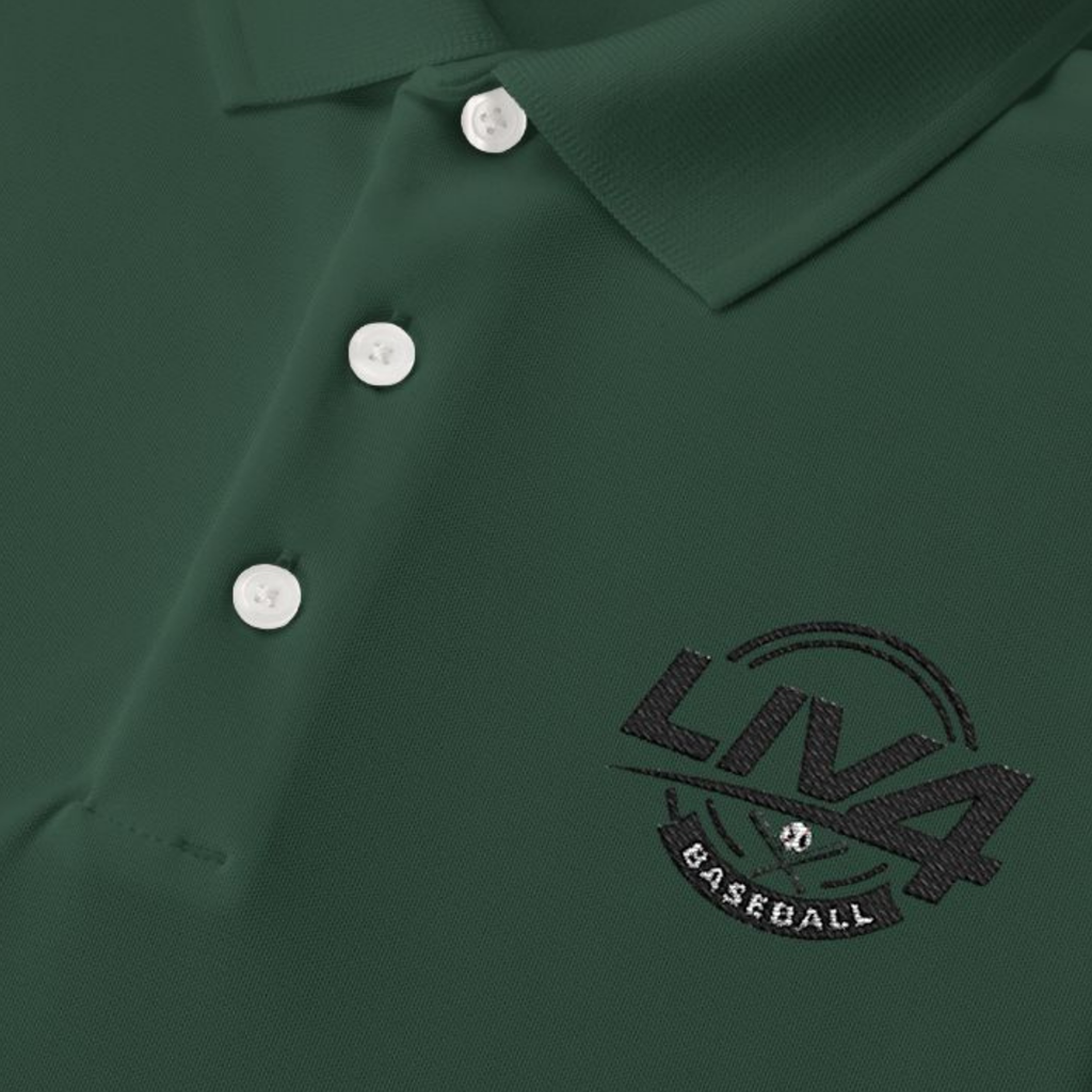 LIV 4 Baseball Embroidered Men's Performance Polo | Lightweight UPF 50