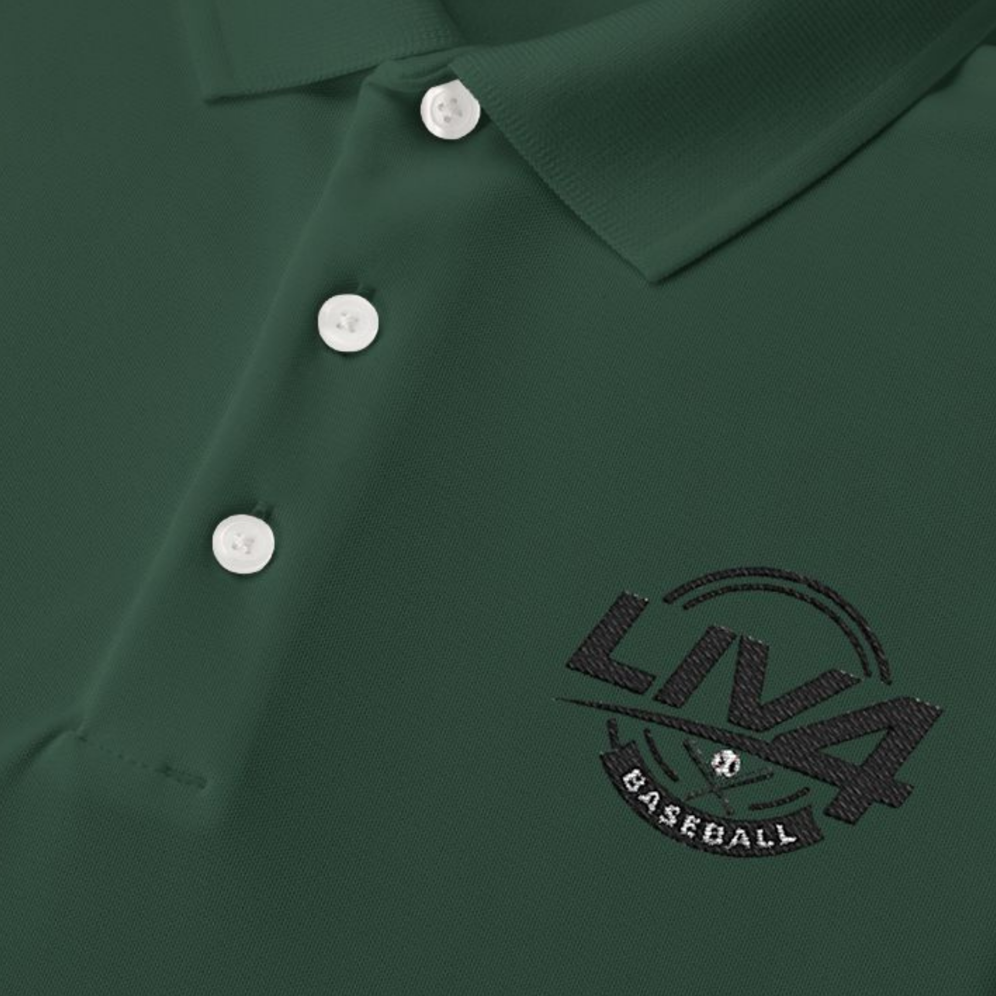 LIV 4 Baseball Embroidered Men's Performance Polo | Lightweight UPF 50