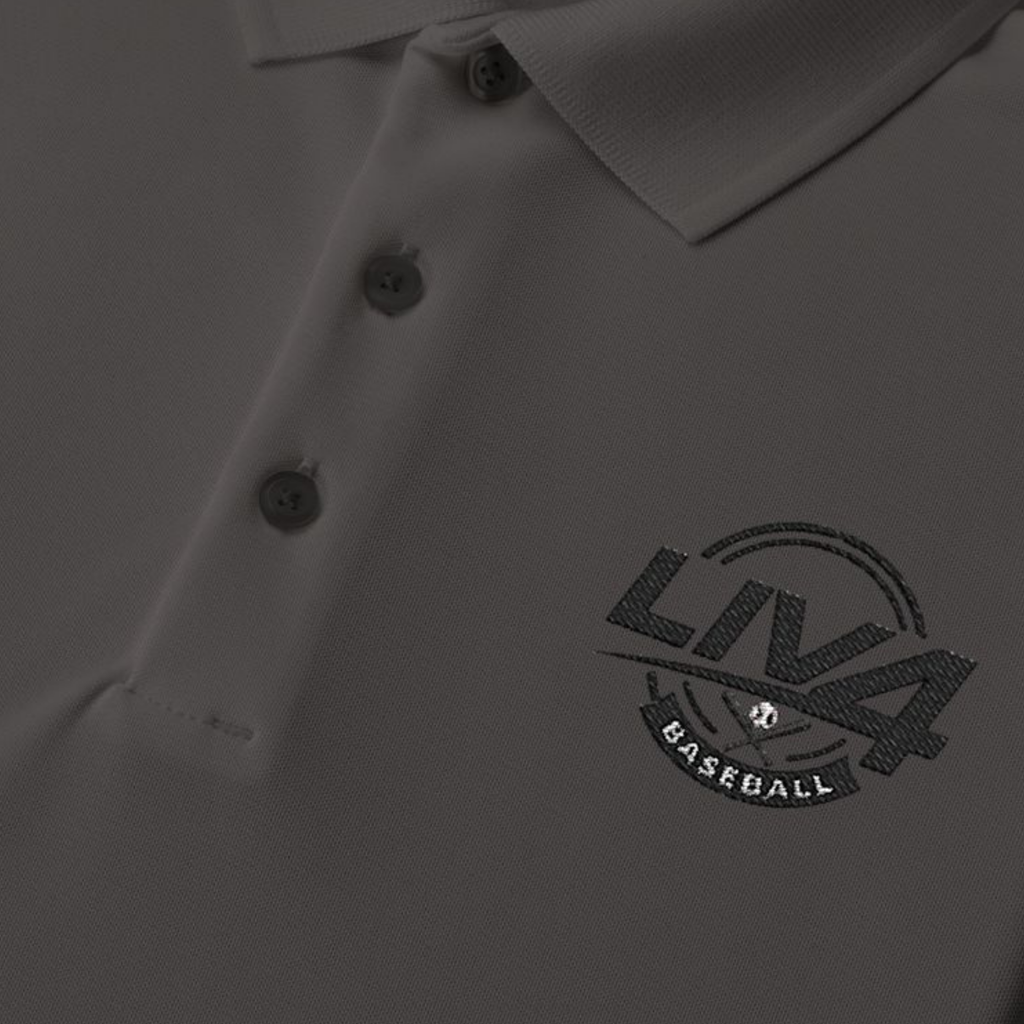 LIV 4 Baseball Embroidered Men's Performance Polo | Lightweight UPF 50
