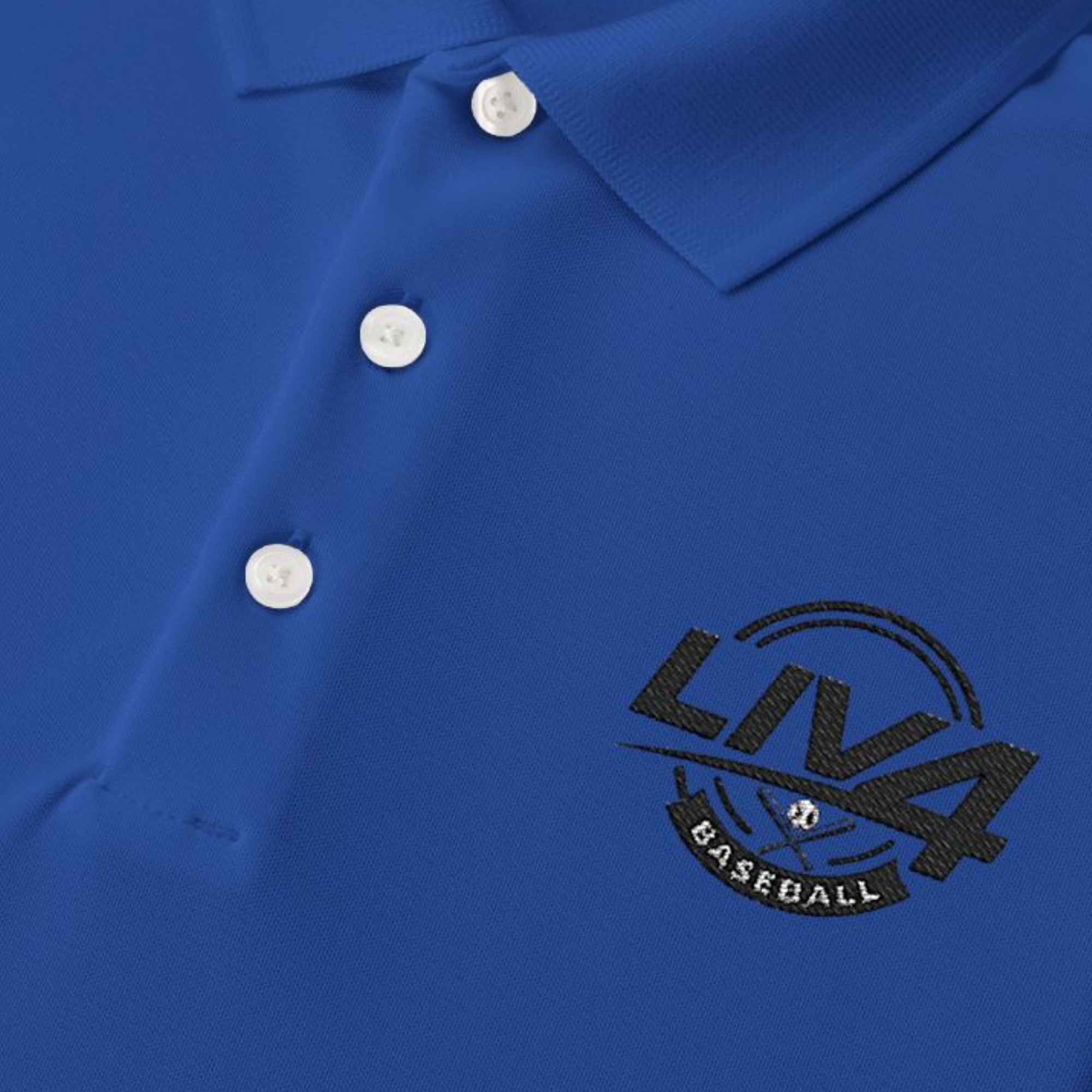 LIV 4 Baseball Embroidered Men's Performance Polo | Lightweight UPF 50