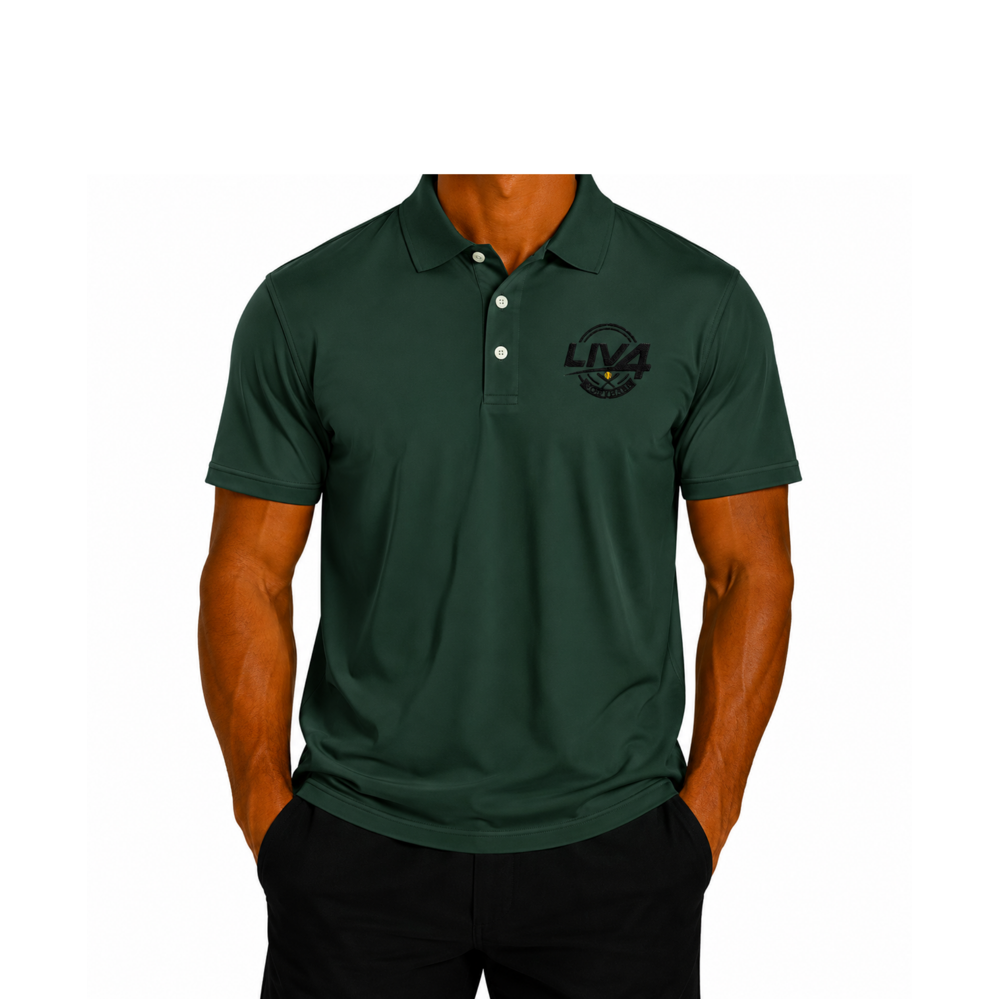 LIV 4 Softball Embroidered Men's Performance Polo | Lightweight UPF 50