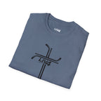 LIV 4 Hockey Cross Unisex Lightweight T-Shirt | Black Letter