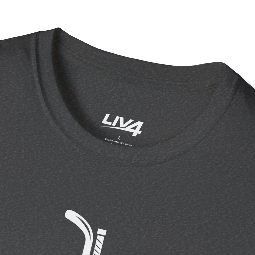 LIV 4 Hockey Cross Unisex Lightweight T-Shirt | White Letter