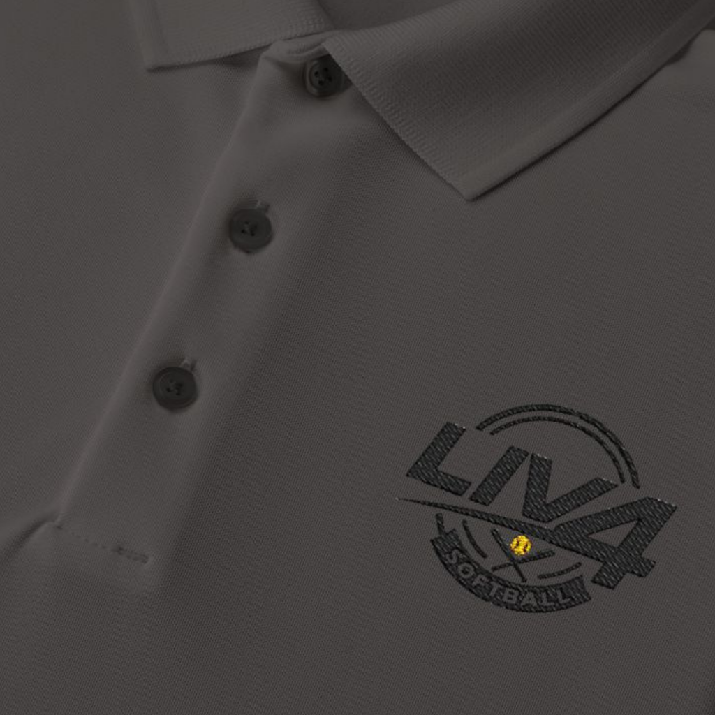 LIV 4 Softball Embroidered Men's Performance Polo | Lightweight UPF 50