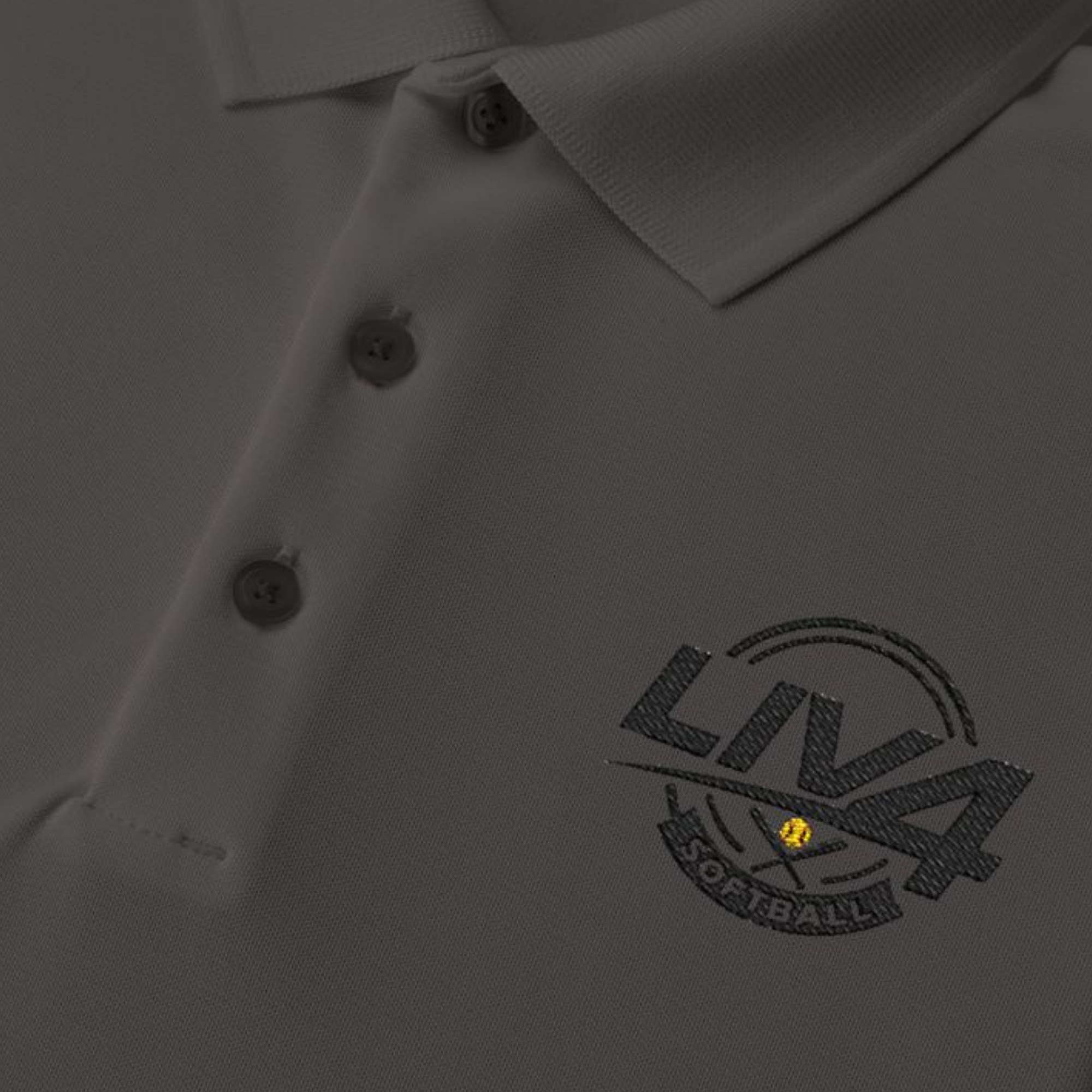 LIV 4 Softball Embroidered Men's Performance Polo | Lightweight UPF 50