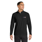 LIV 4 Embroidered Patriotic Men's Performance Lightweight Quarter-Zip | UPF 50