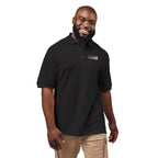 LIV 4 Patriotic Embroidered Premium Polo | USA Flag on Sleeve | Relaxed Fit