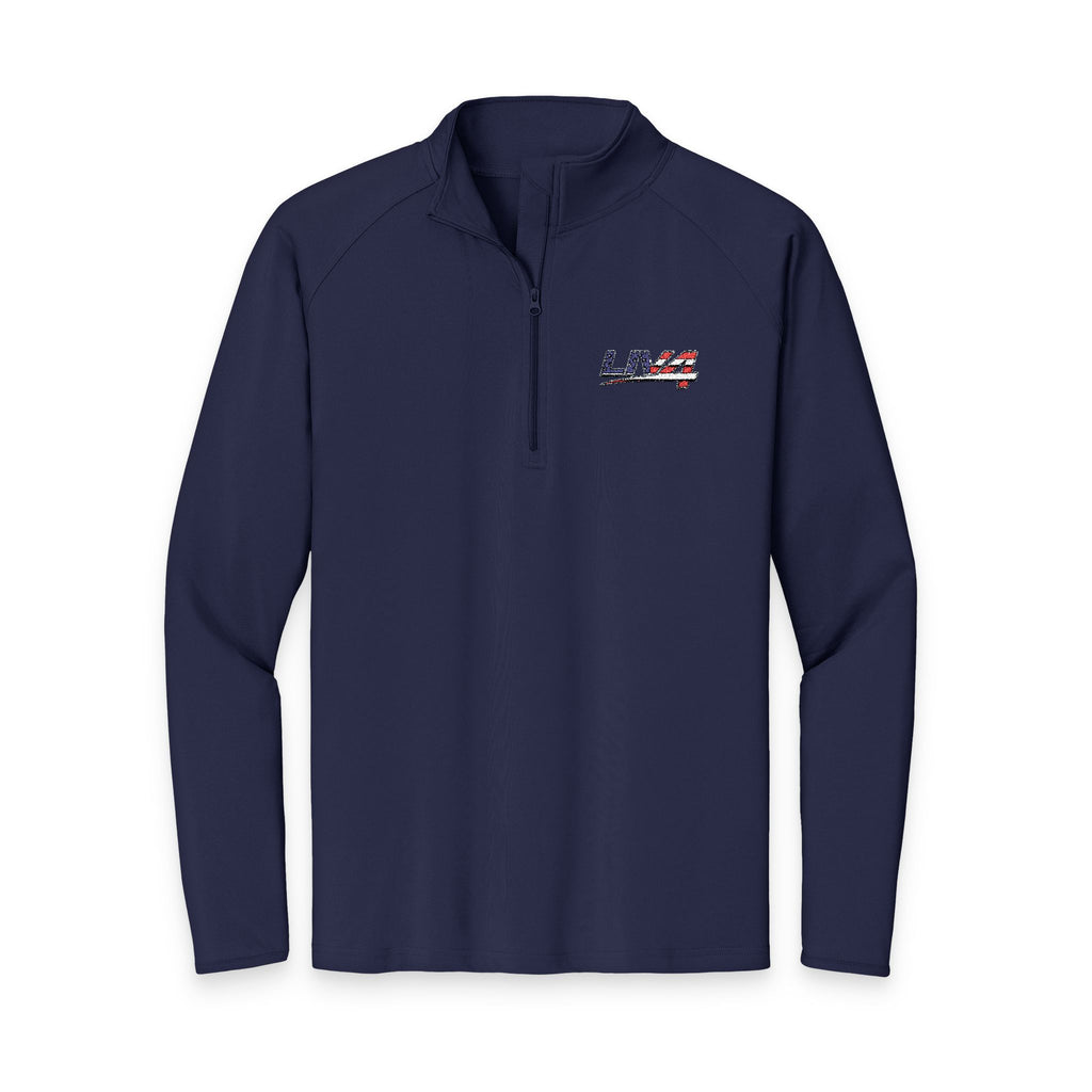 LIV 4 Embroidered Patriotic Men's Performance Lightweight Quarter-Zip | UPF 50