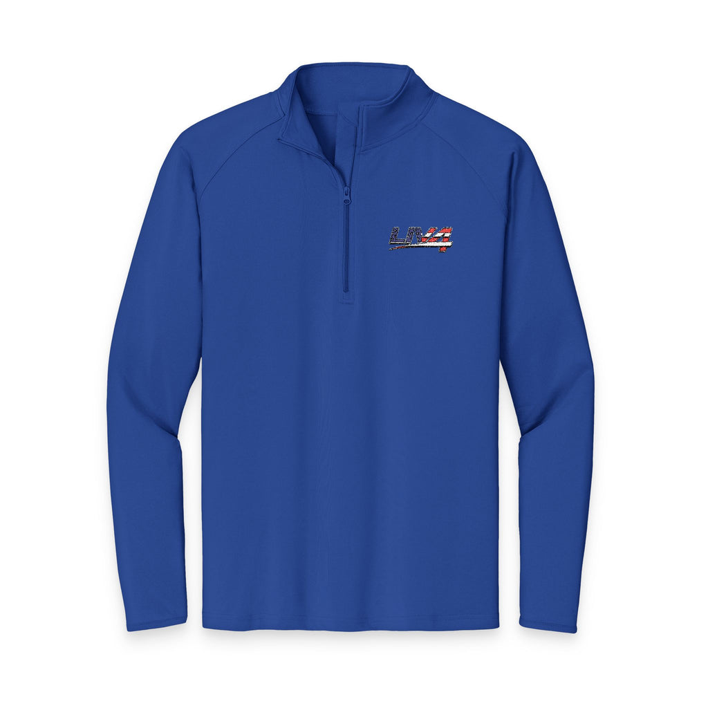 LIV 4 Embroidered Patriotic Men's Performance Lightweight Quarter-Zip | UPF 50
