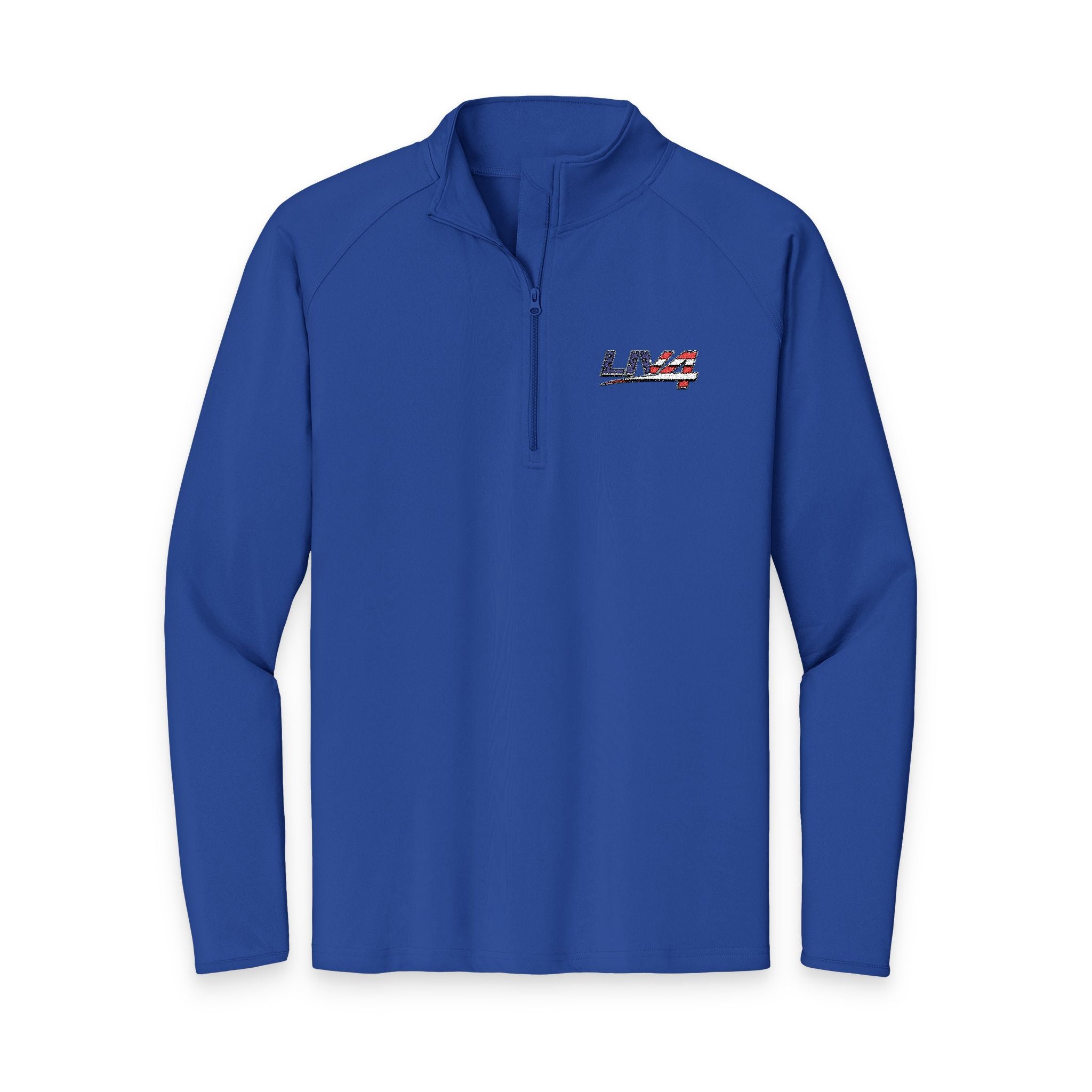 LIV 4 Embroidered Patriotic Men's Performance Lightweight Quarter-Zip | UPF 50