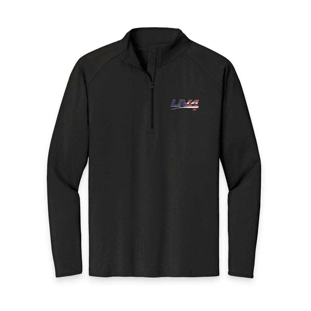 LIV 4 Embroidered Patriotic Men's Performance Lightweight Quarter-Zip | UPF 50