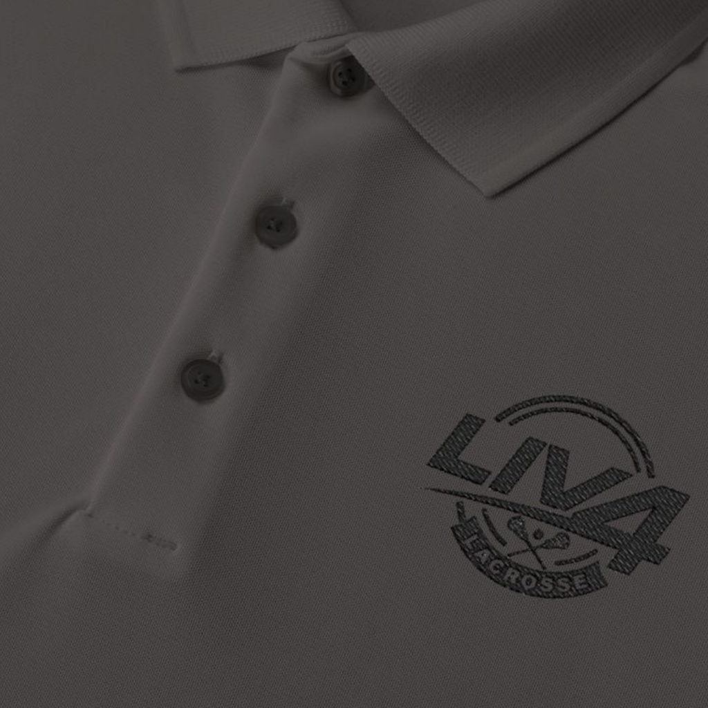 LIV 4 Lacrosse Embroidered Men's Performance Polo | Lightweight UPF 50