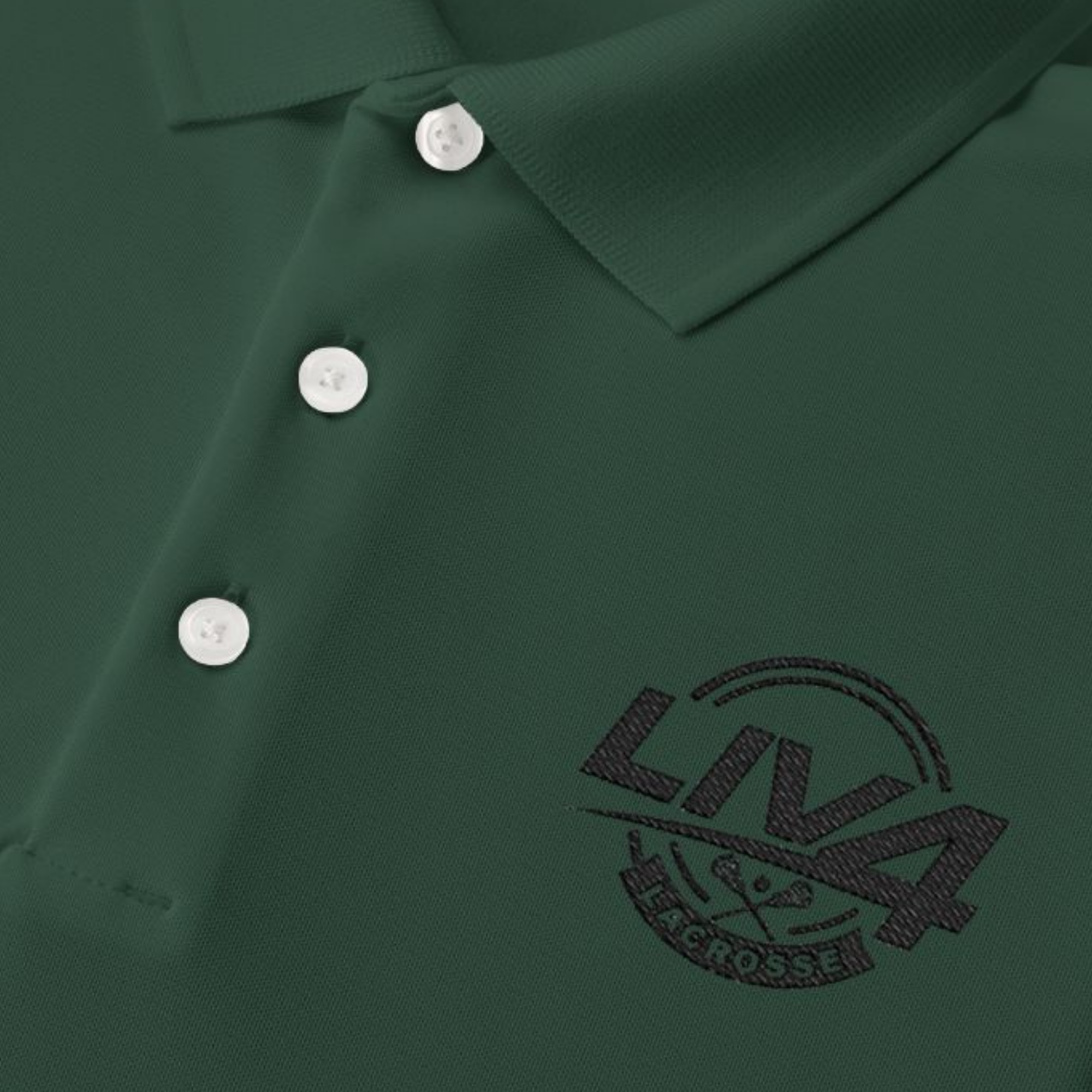 LIV 4 Lacrosse Embroidered Men's Performance Polo | Lightweight UPF 50