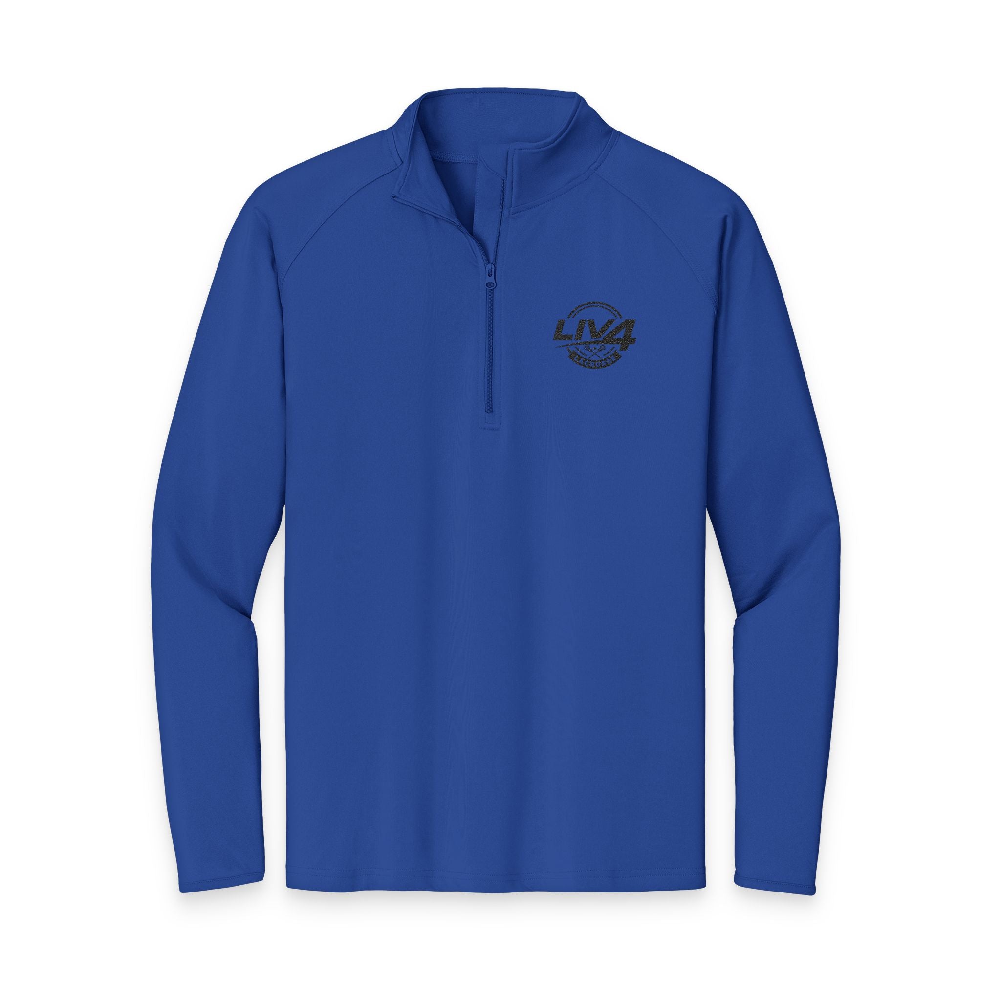 LIV 4 Lacrosse Embroidered Men's Performance Lightweight Quarter-Zip | Moisture Wicking