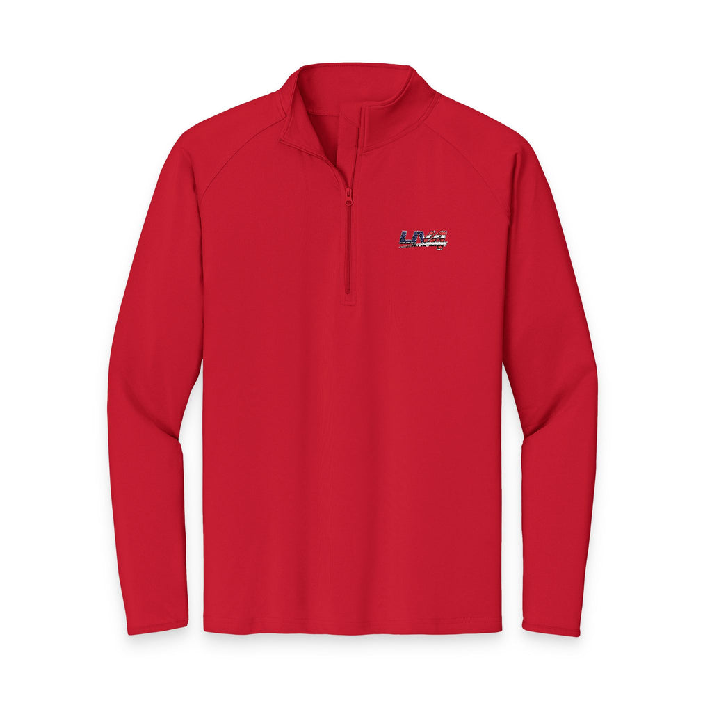 LIV 4 Embroidered Patriotic Unisex Premium Quarter-Zip | Moisture Wicking