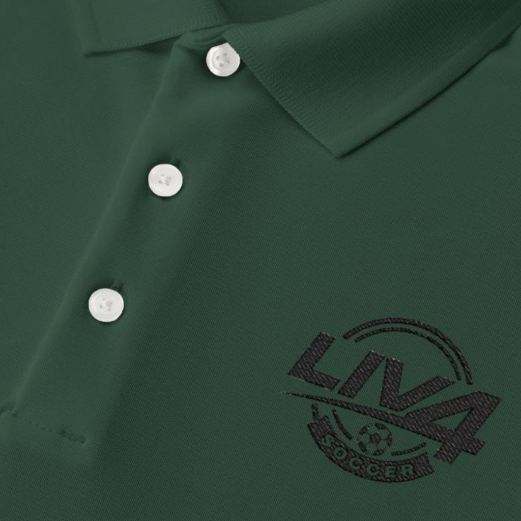 LIV 4 Soccer Embroidered Men's Performance Polo | Lightweight UPF 50