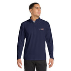 LIV 4 Embroidered Patriotic Men's Performance Lightweight Quarter-Zip | UPF 50