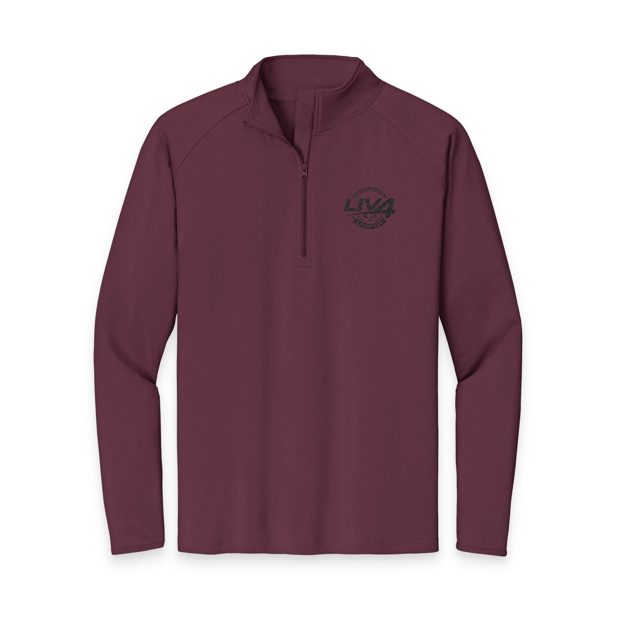 LIV 4 Lacrosse Embroidered Men's Performance Lightweight Quarter-Zip | Moisture Wicking