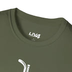LIV 4 Hockey Cross Unisex Lightweight T-Shirt | White Letter