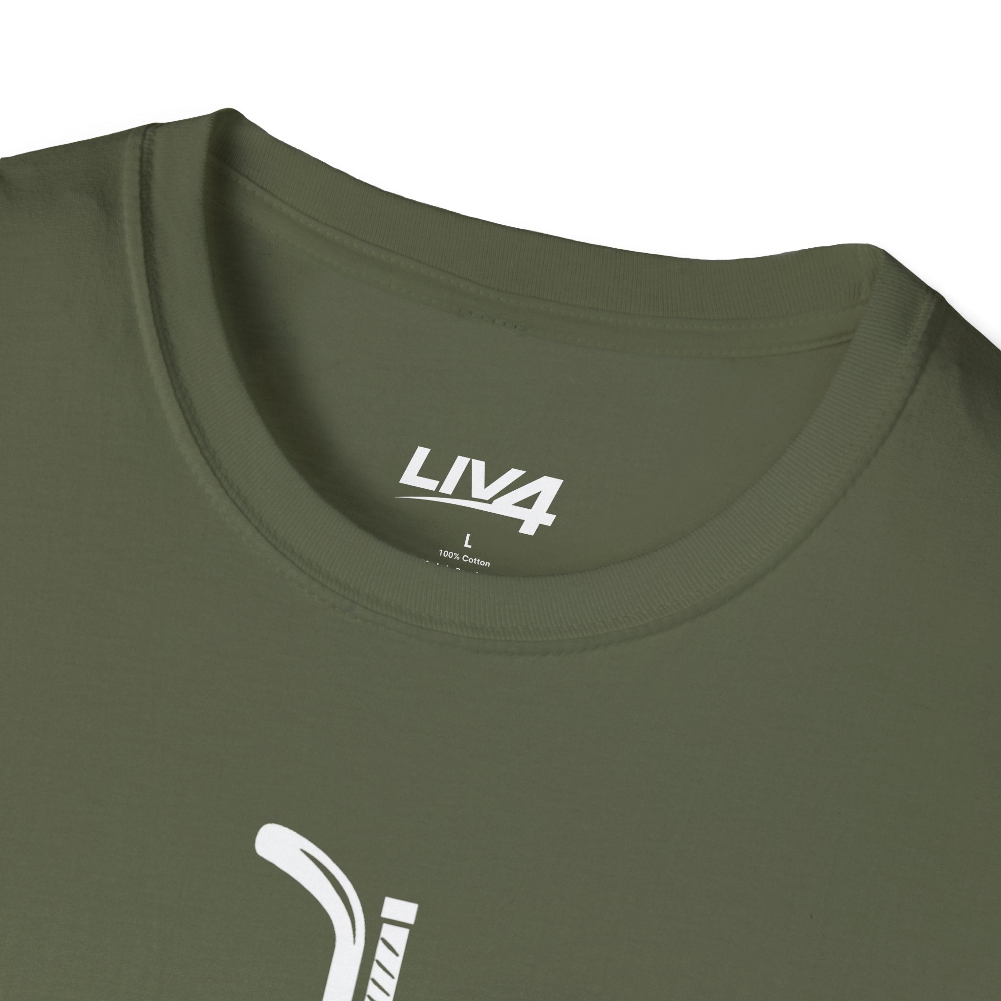 LIV 4 Hockey Cross Unisex Lightweight T-Shirt | White Letter