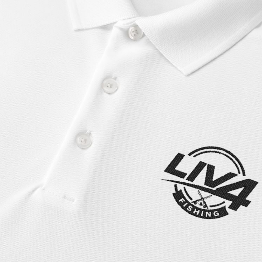 LIV 4 Fishing Embroidered Men's Performance Polo | Lightweight UPF 50