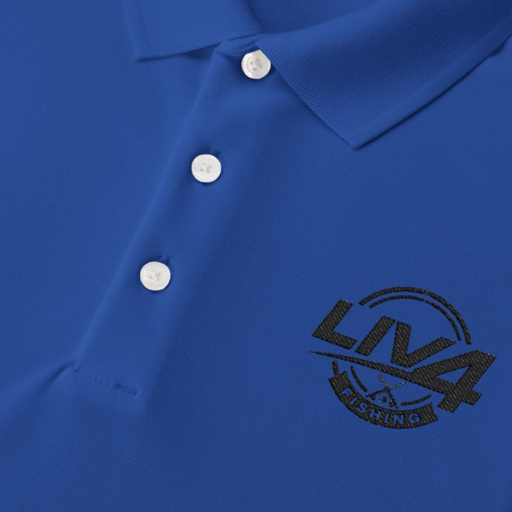 LIV 4 Fishing Embroidered Men's Performance Polo | Lightweight UPF 50