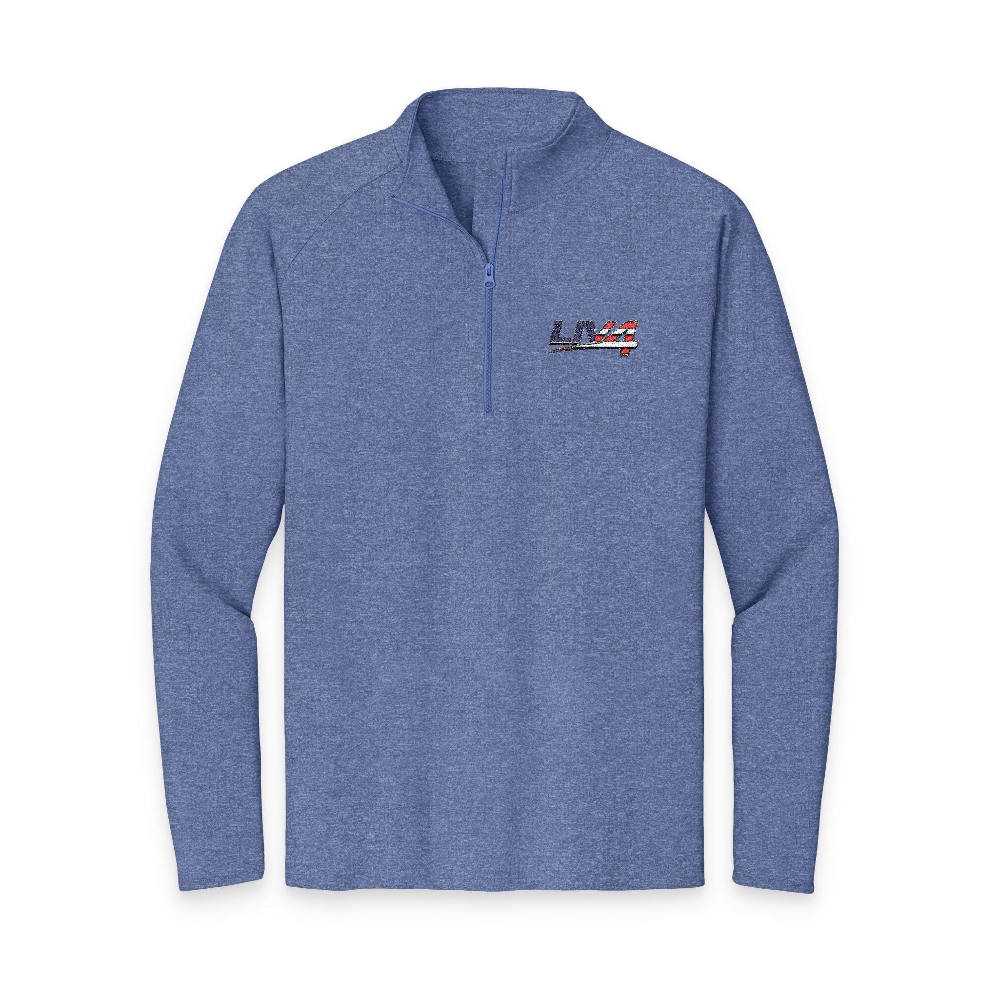 LIV 4 Embroidered Patriotic Men's Performance Lightweight Quarter-Zip | UPF 50