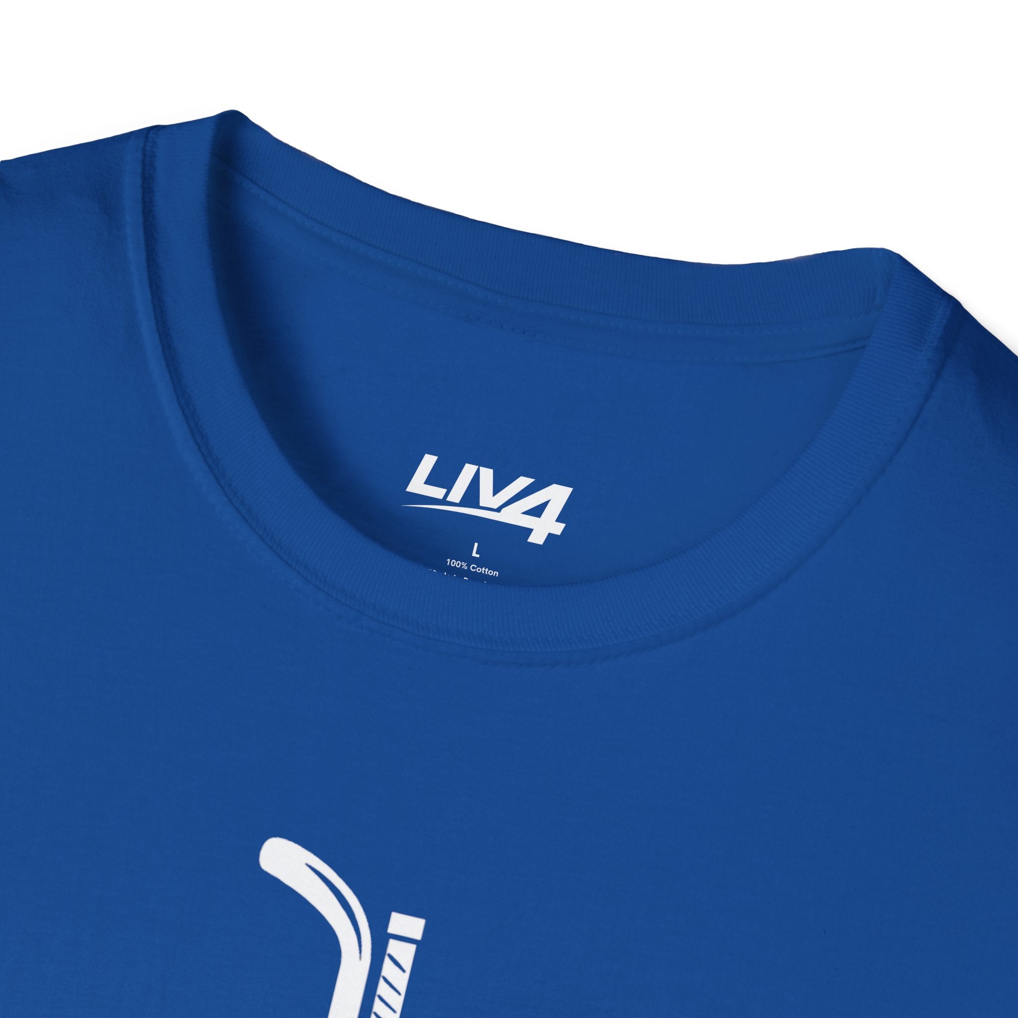LIV 4 Hockey Cross Unisex Lightweight T-Shirt | White Letter