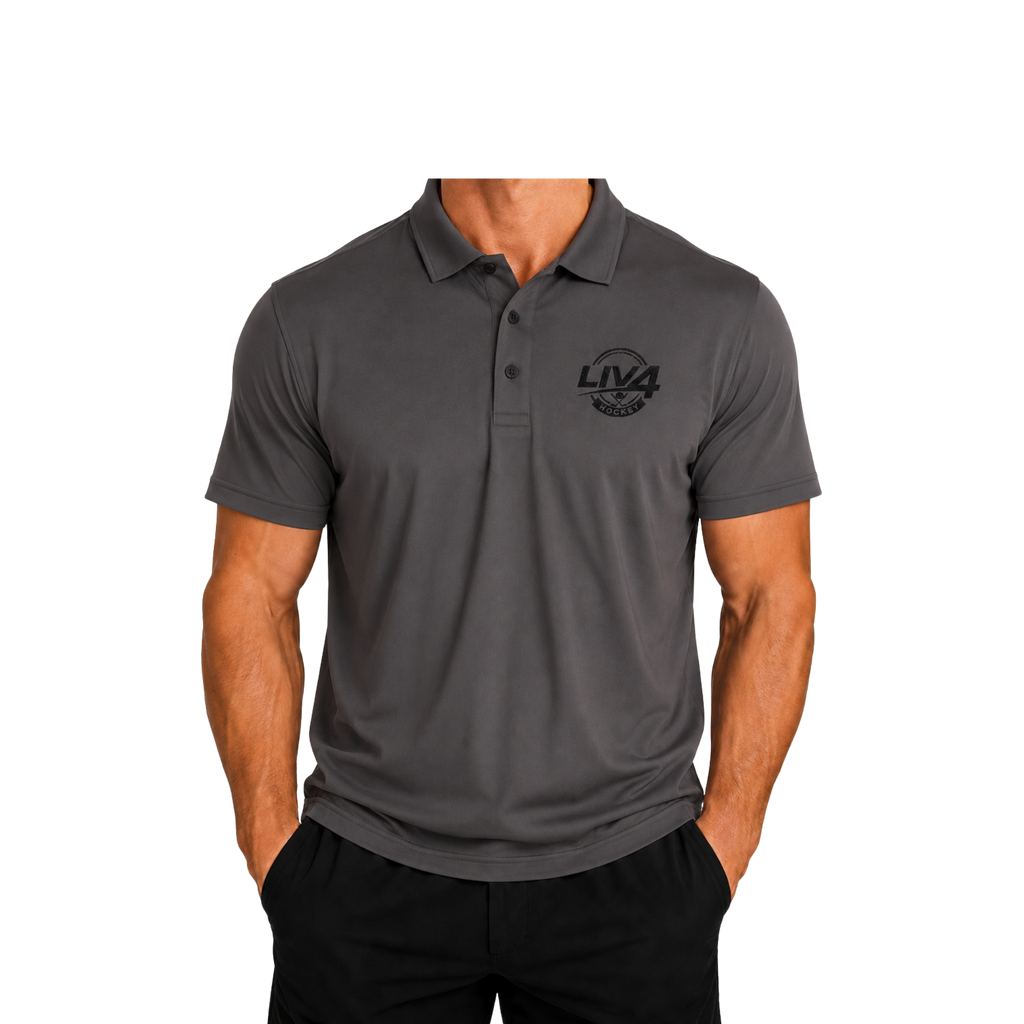 LIV 4 Hockey Embroidered Men's Performance Polo | Lightweight UPF 50
