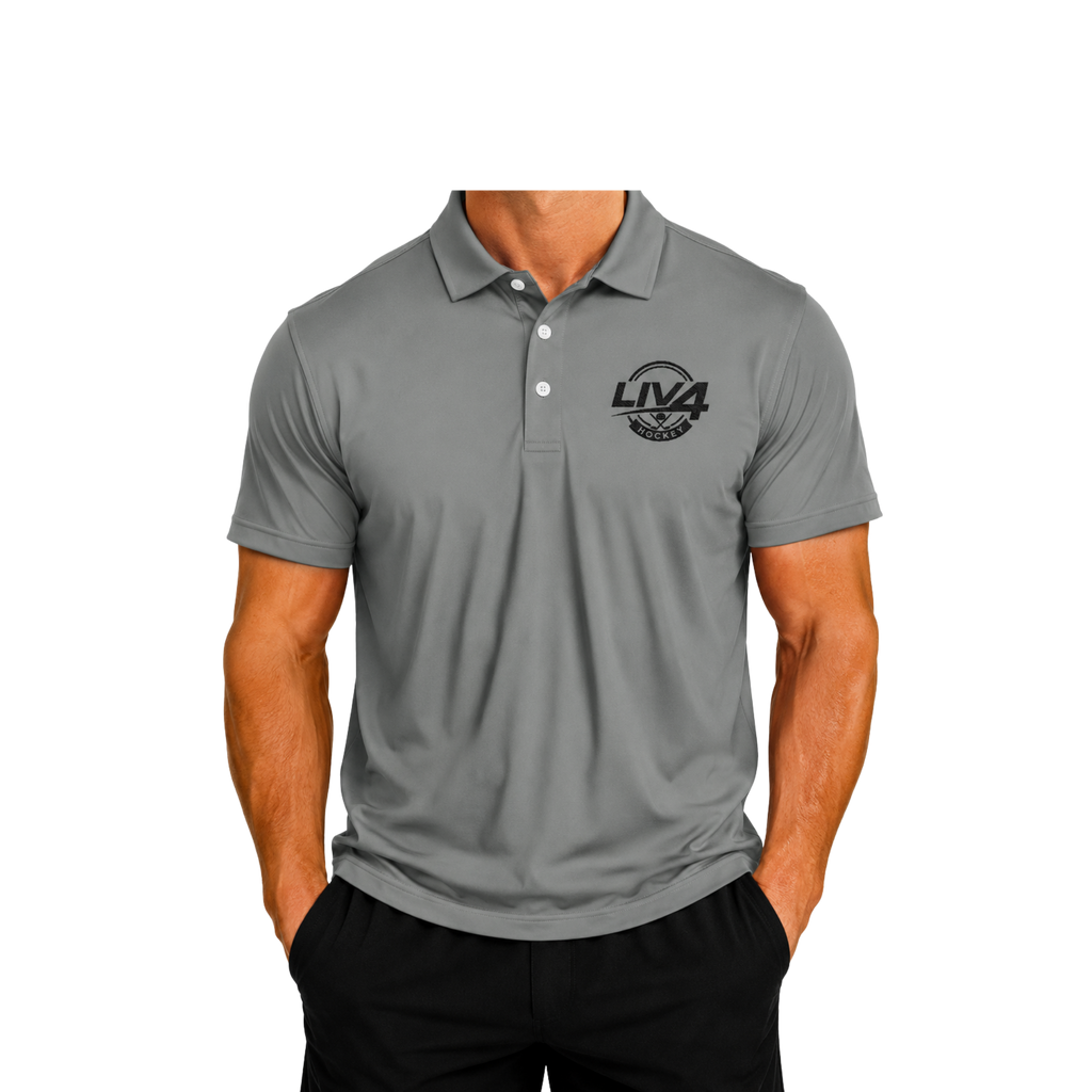 LIV 4 Hockey Embroidered Men's Performance Polo | Lightweight UPF 50