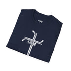 LIV 4 Hockey Cross Unisex Lightweight T-Shirt | White Letter