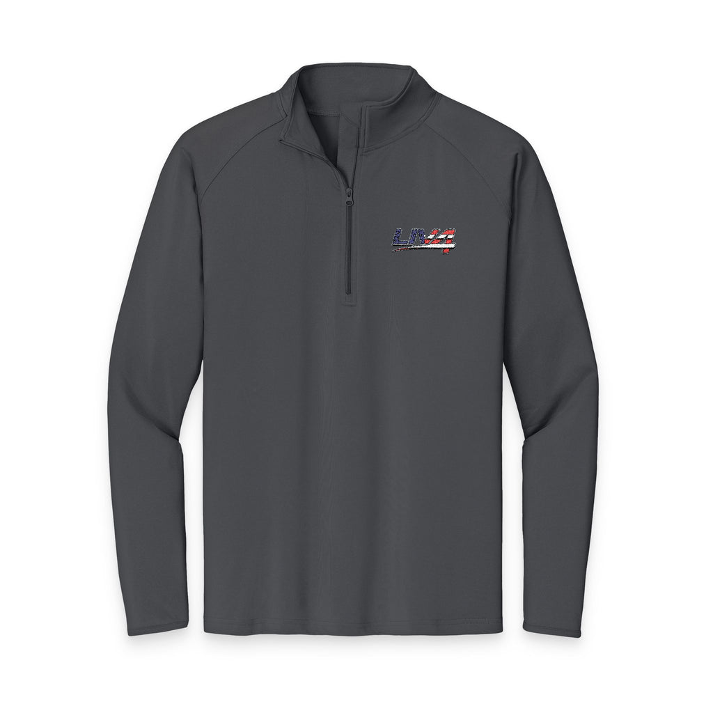 LIV 4 Embroidered Patriotic Men's Performance Lightweight Quarter-Zip | UPF 50