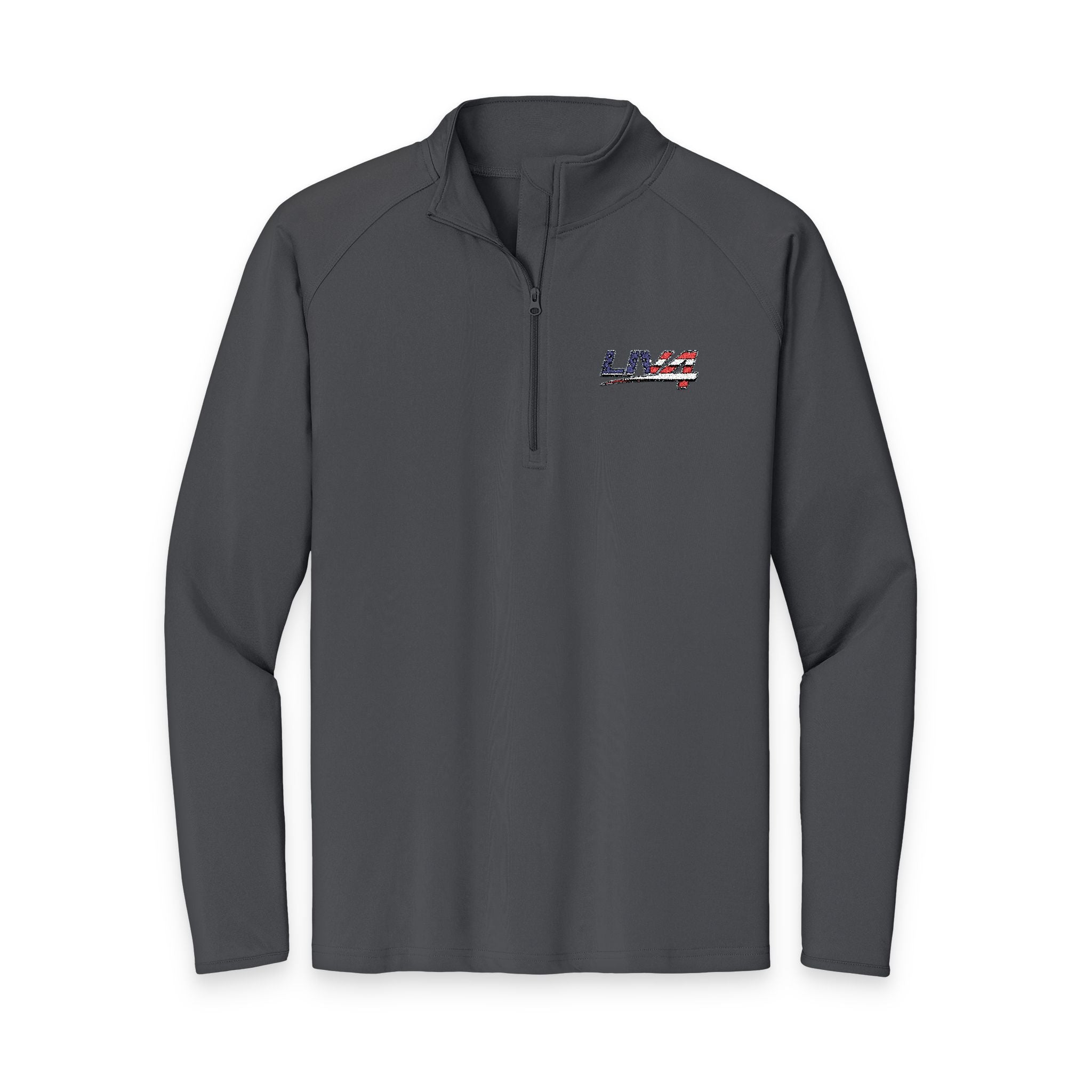 LIV 4 Embroidered Patriotic Men's Performance Lightweight Quarter-Zip | UPF 50