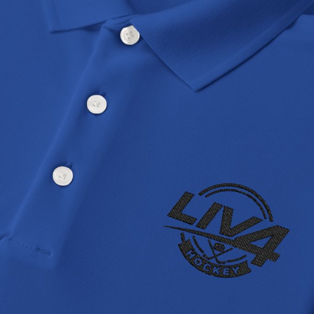 LIV 4 Hockey Embroidered Men's Performance Polo | Lightweight UPF 50
