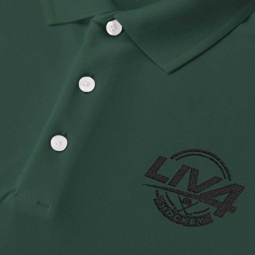 LIV 4 Hockey Embroidered Men's Performance Polo | Lightweight UPF 50