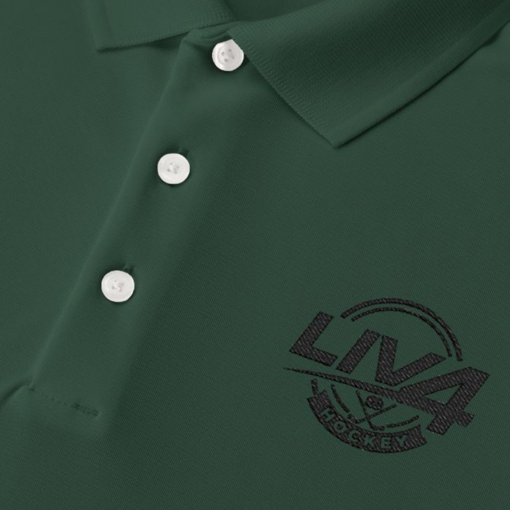 LIV 4 Hockey Embroidered Men's Performance Polo | Lightweight UPF 50