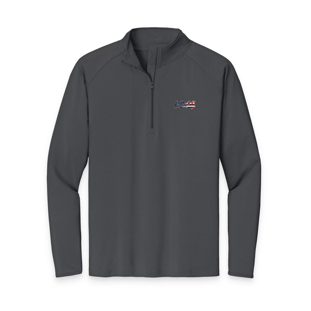 LIV 4 Embroidered Patriotic Unisex Premium Quarter-Zip | Moisture Wicking