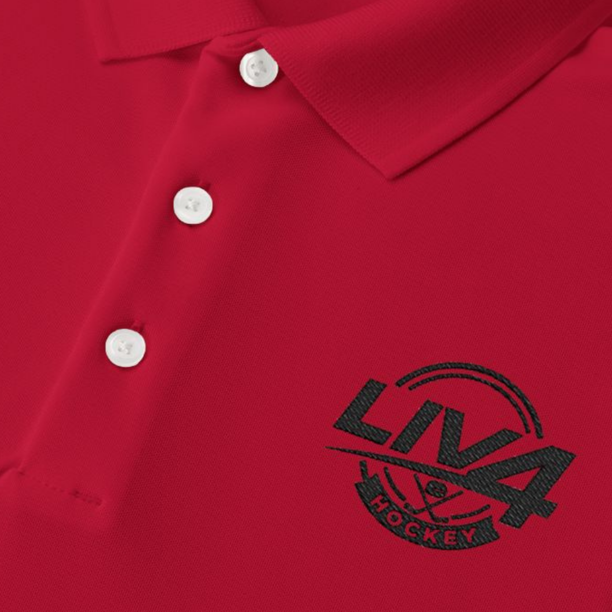 LIV 4 Hockey Embroidered Men's Performance Polo | Lightweight UPF 50