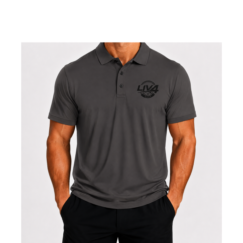 LIV 4 Golfing Embroidered Men's Performance Polo | Lightweight UPF 50