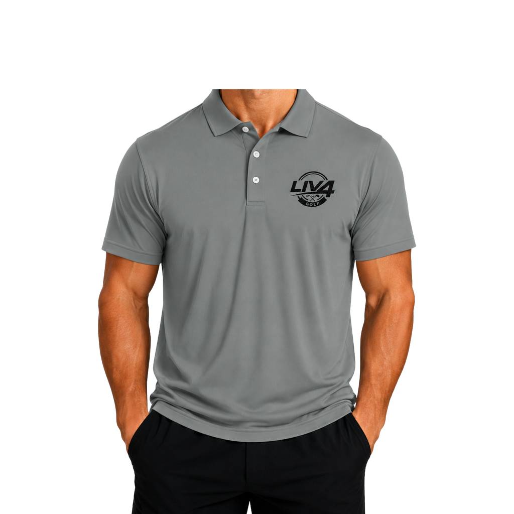 LIV 4 Golfing Embroidered Men's Performance Polo | Lightweight UPF 50