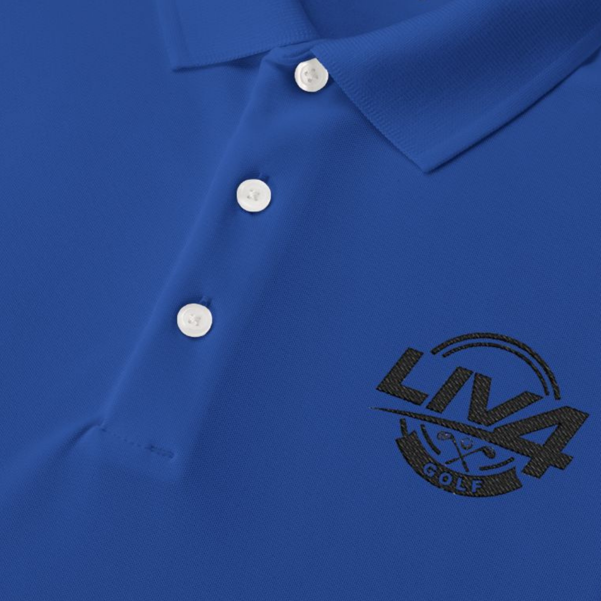 LIV 4 Golfing Embroidered Men's Performance Polo | Lightweight UPF 50