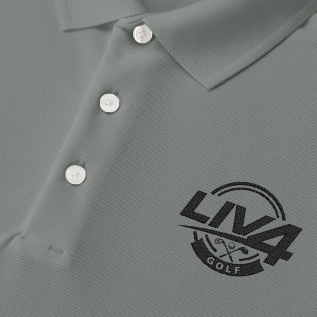 LIV 4 Golfing Embroidered Men's Performance Polo | Lightweight UPF 50