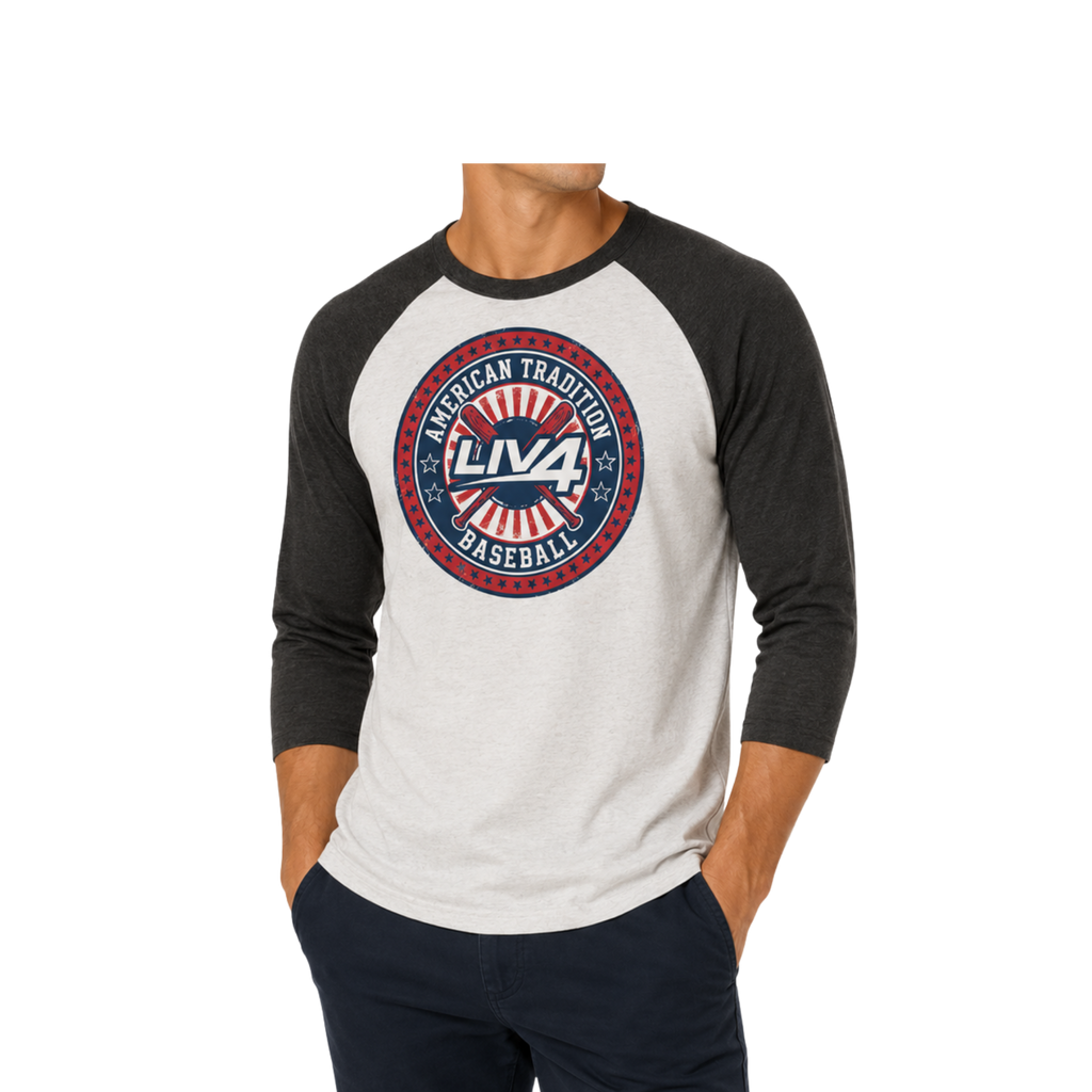LIV 4 American Tradition Baseball Unisex 3/4-Sleeve T-Shirt