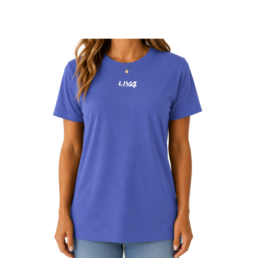 LIV 4 Women's Relaxed T-Shirt | White Logo