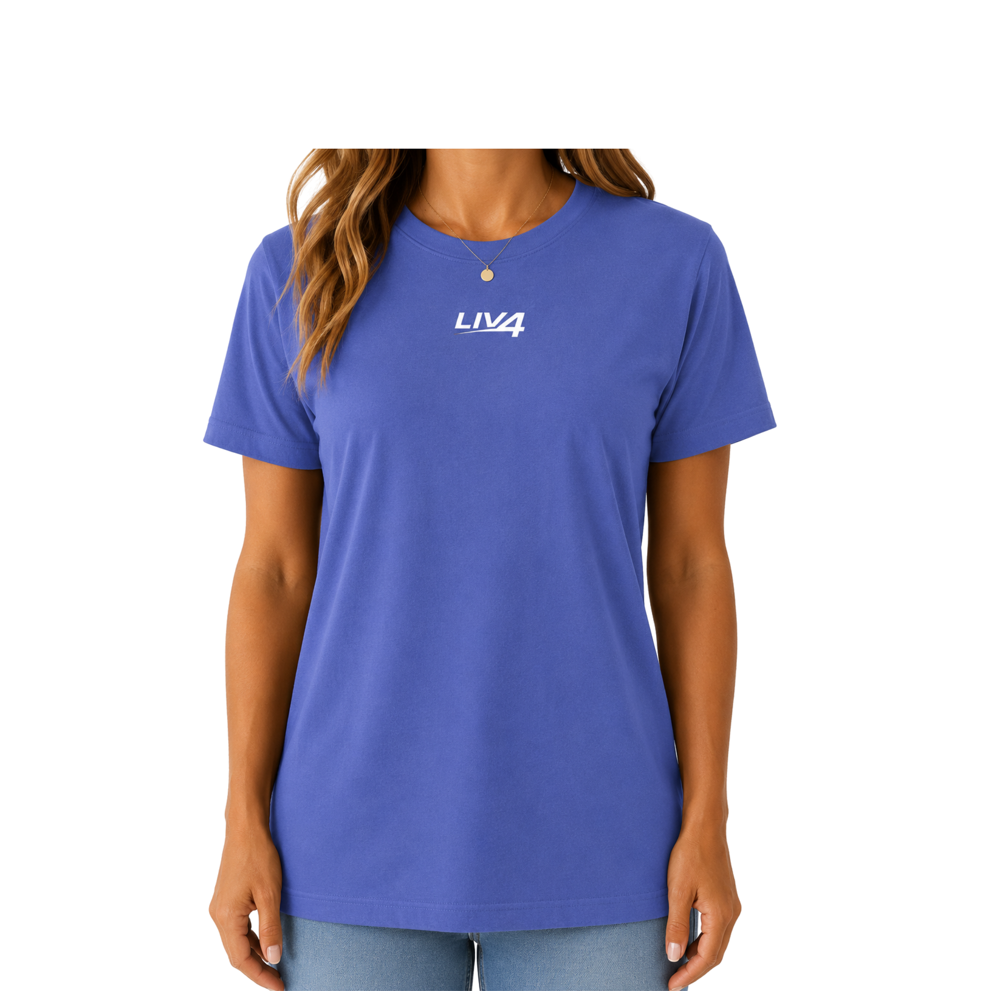 LIV 4 Women's Relaxed T-Shirt | White Logo