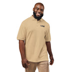 LIV 4 Patriotic Embroidered Premium Polo | Blue Line USA Flag on Sleeve | Relaxed Fit
