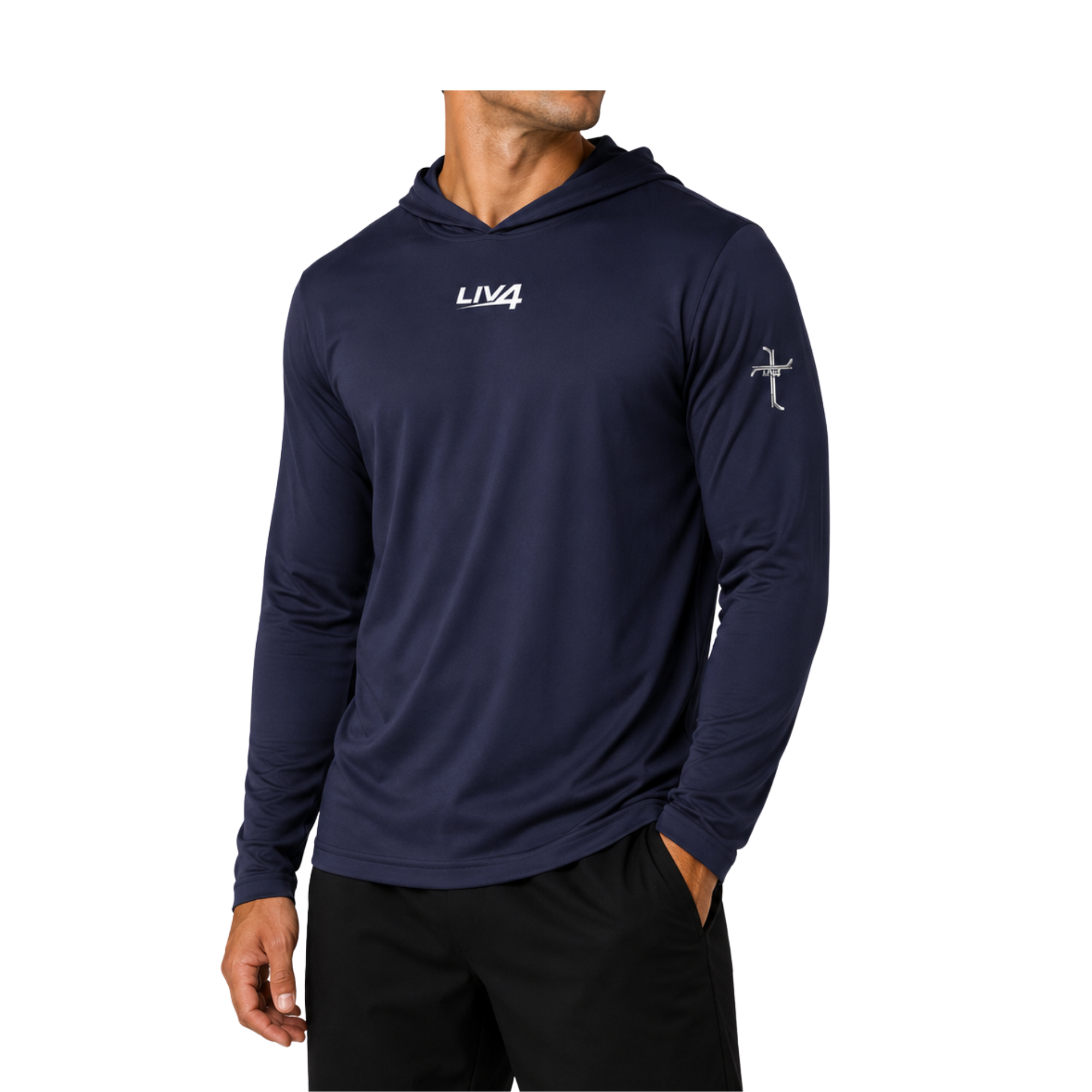 LIV 4 Hockey Cross Unisex Long Sleeve Hooded Pullover