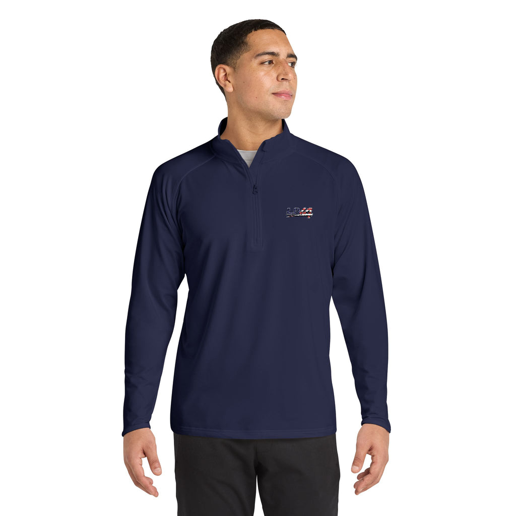LIV 4 Embroidered Patriotic Unisex Premium Quarter-Zip | Moisture Wicking